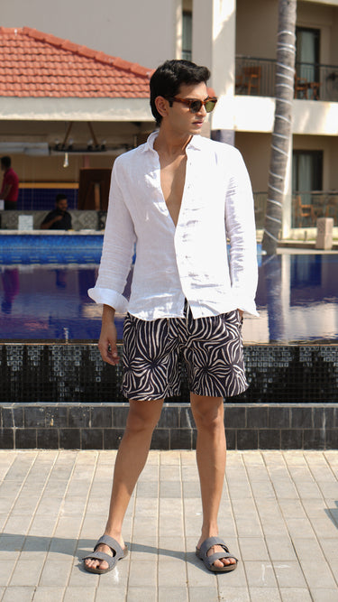 Men's Swim Shorts - Midnight Marble