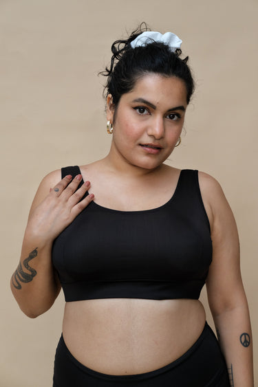 Black Round Neck Set (2 Pcs)