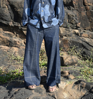 Denim Linen Pants