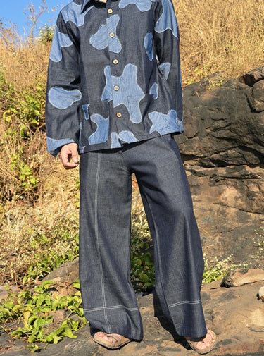 Denim Linen Pants