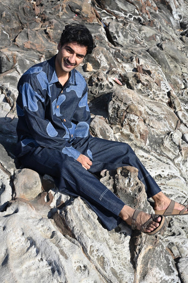 Denim Linen Pants