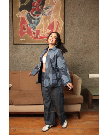 Women Denim Patch Shirt