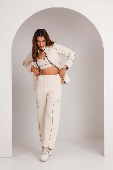 Sand Dune Zip-through 3 Piece Tracksuit