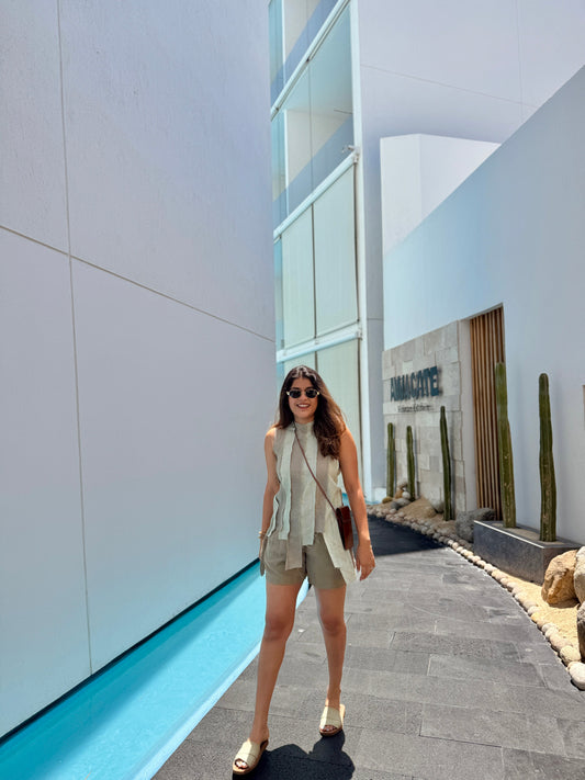 Brick Color Block Top