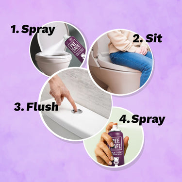 Pee Safe Floral 75ML Toilet Seat Sanitizer Spray