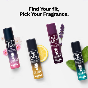 Pee Safe Floral 75ML Toilet Seat Sanitizer Spray