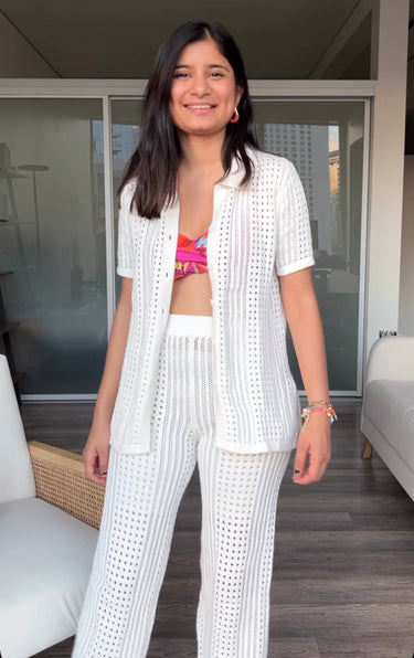 Isabella Co-ord Set - White