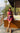 Crimson Cascade – Skirted Swim Set