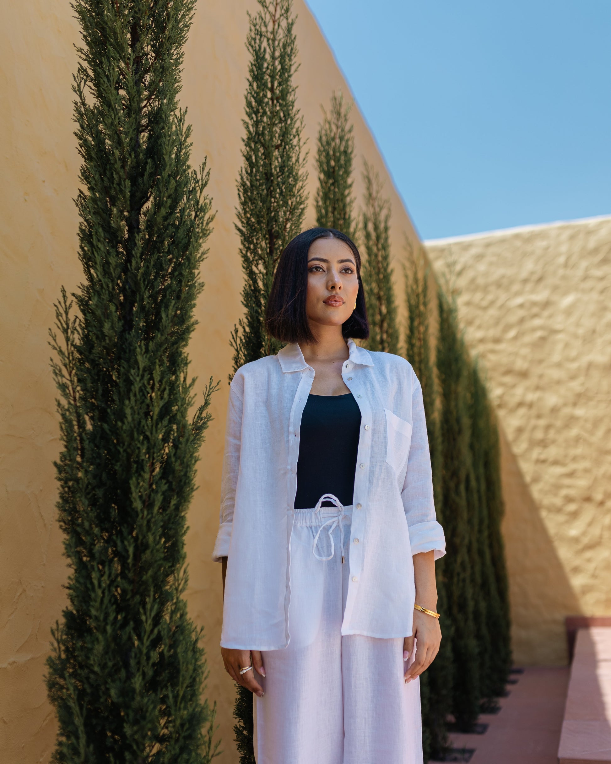 Shop-Linen Shirt White