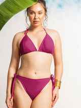 Magenta Solid Bikini Set – AISW-162C