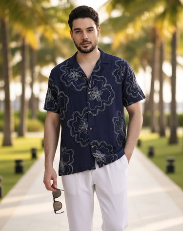 Buta Blue Shirt For Men