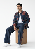 Denim Ajrakh Set