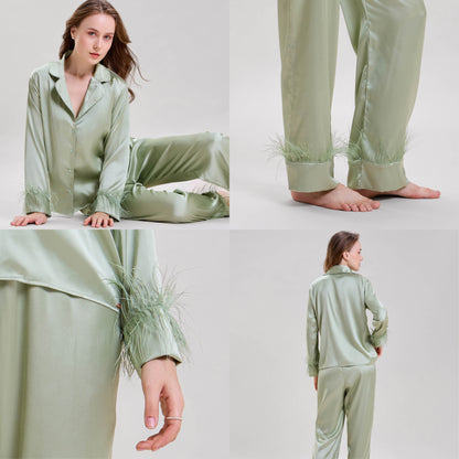 Mint Green Feather Nightsuit