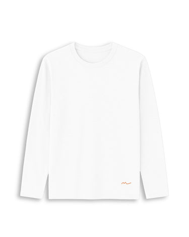 Long Sleeves Loungewear - White
