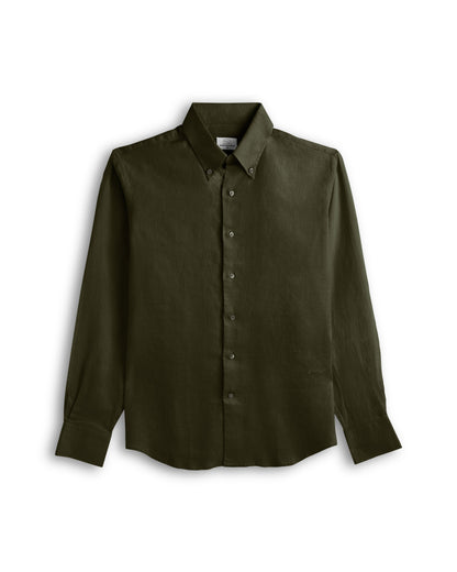 Olive Green Button Down Shirt