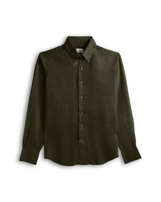 Olive Green Button Down Shirt