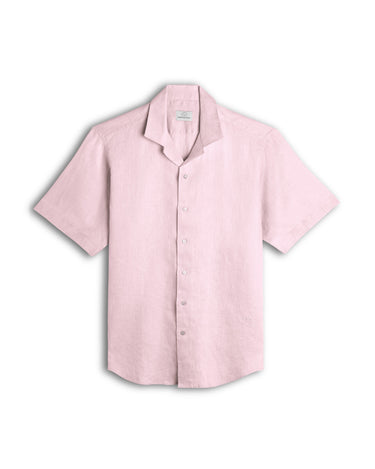 Pink Cuban Collar Shirt