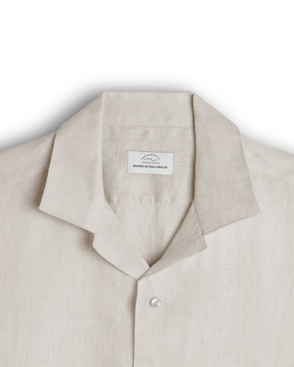 Sand Cuban Collar Shirt