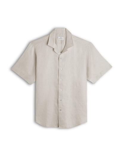 Sand Cuban Collar Shirt