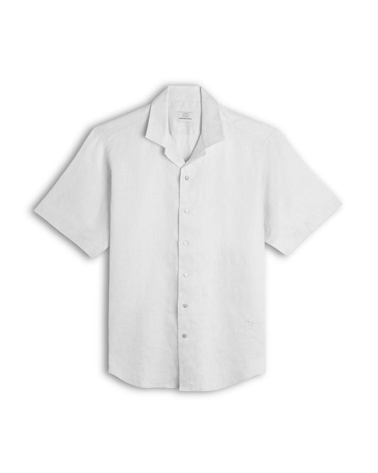 White Cuban Collar Shirt