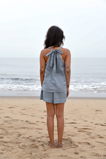 Noir Halter Set