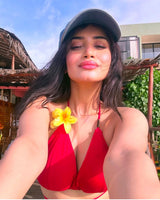 Chopped Chillis Red Bikini Swim Set - AOBASWIMWEAR