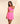 Hot Pink-Halter Swim Set