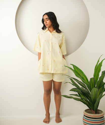 Dragonfly Dreams - Embroidered Shorts Set