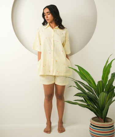 Dragonfly Dreams – Embroidered Shorts Set