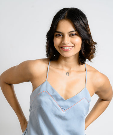 Bliss in Every Move – Satin Bridal Shorts Set