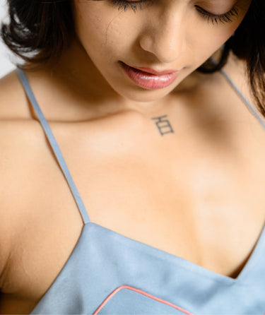 Bliss in Every Move – Satin Bridal Shorts Set