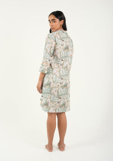 Tropical Nights, Timeless Style – Printed Sleep Shirt