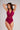 Burgundy Draped Swimsuit