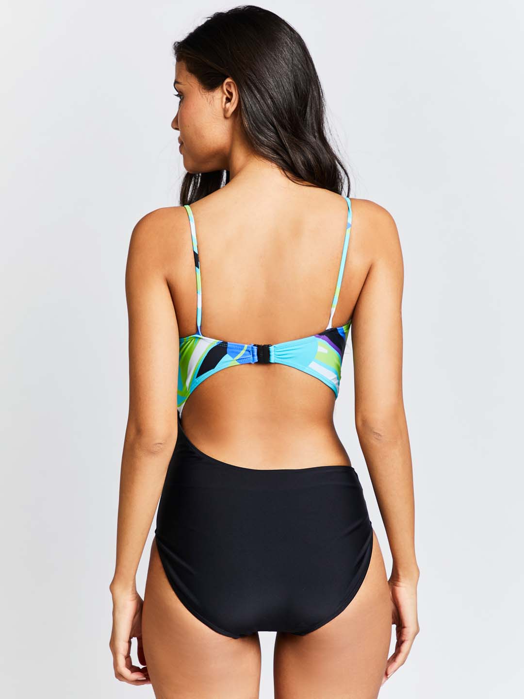 KAI Metal Mesh Plunged Luna Swimsuit