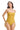 Golden Yellow Drawstring Swimsuit