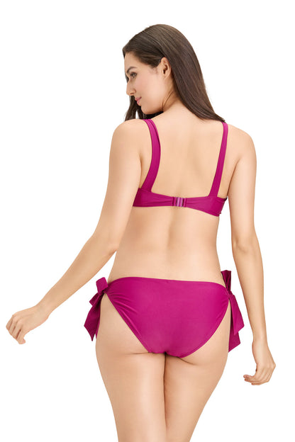 Burgandy Underwire Bikini
