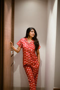 Floral Soirée- Half Sleeves Shirt & Pants