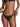 Black Textured Ring Bikini Bottom