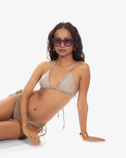 Mocha Mousse Bikini Top