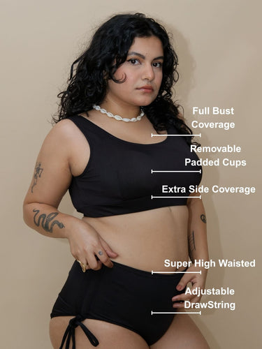 Black Cheeky Set (2 Pcs)