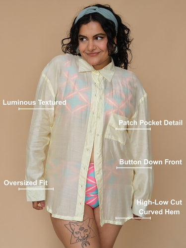 Zesty Lime Shirt Coverup