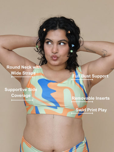 Citrus Shock Round Neck Top