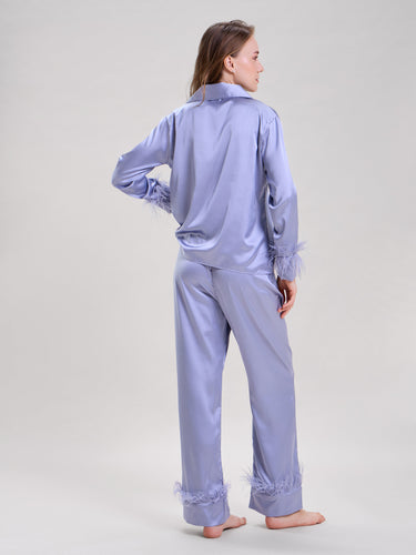 Tiffany Blue Feather Nightsuit
