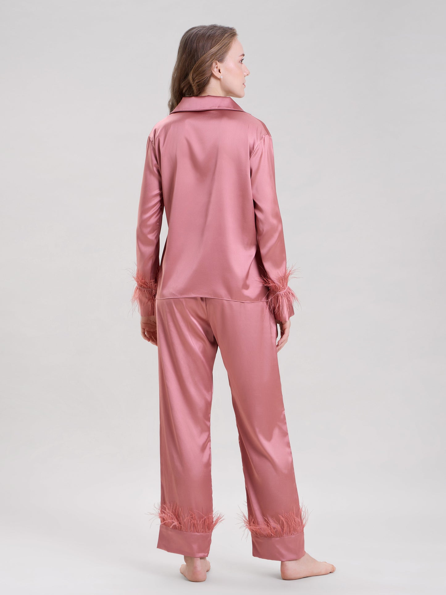 Blush Pink Feather Nightsuit