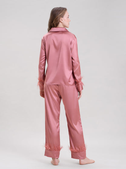 Blush Pink Feather Nightsuit