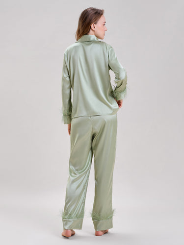 Mint Green Feather Nightsuit