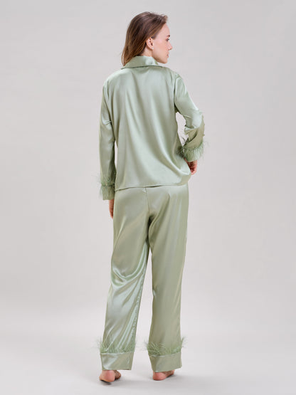 Mint Green Feather Nightsuit