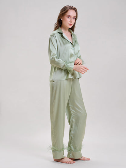Mint Green Feather Nightsuit