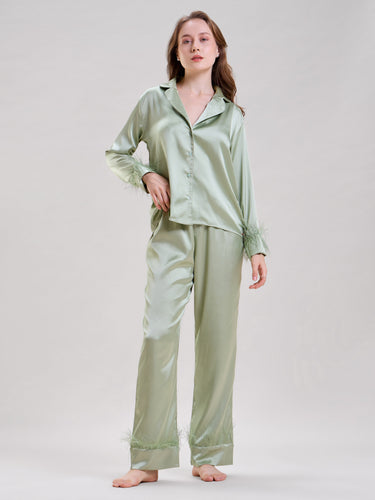 Mint Green Feather Nightsuit