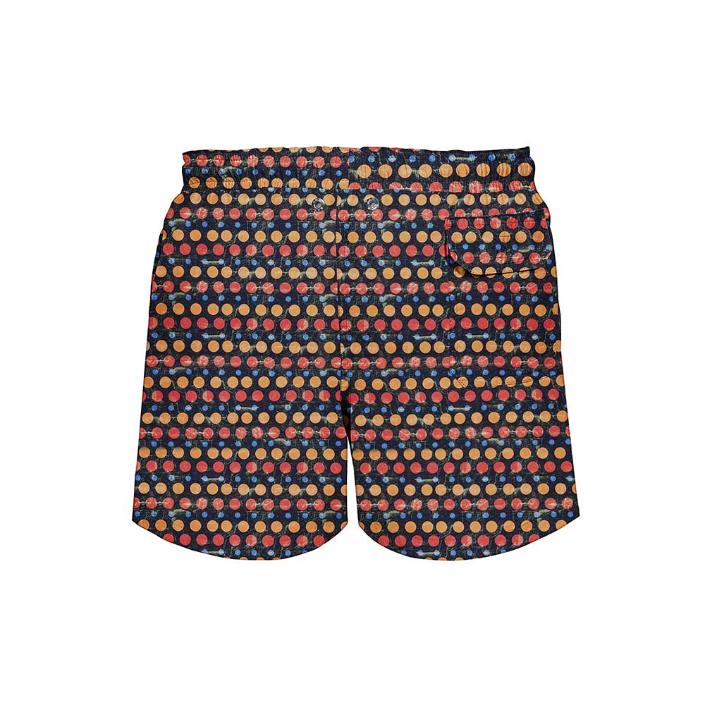 Boys printed swim shorts - Cosmic Circle (Black)
